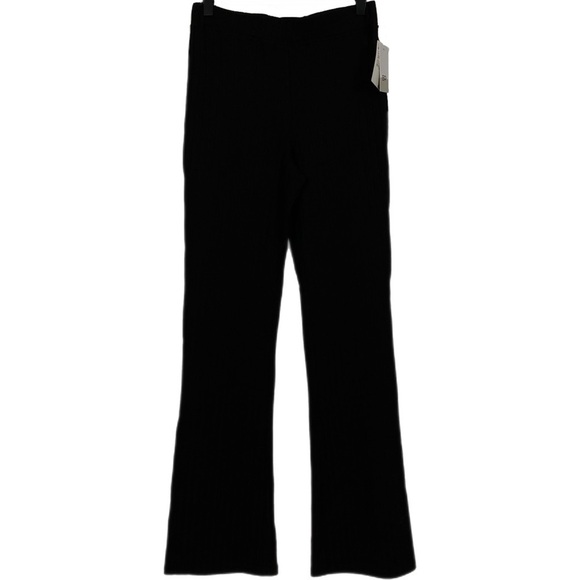 NWT | BP. Rib Knit High Waist Flare Pants Size Small in Black - Picture 7 of 7